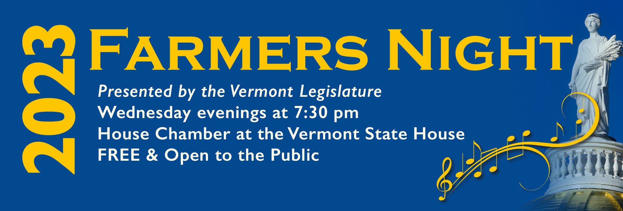 Farmers Night Concert Series Vermont General Assembly Vermont Legislature